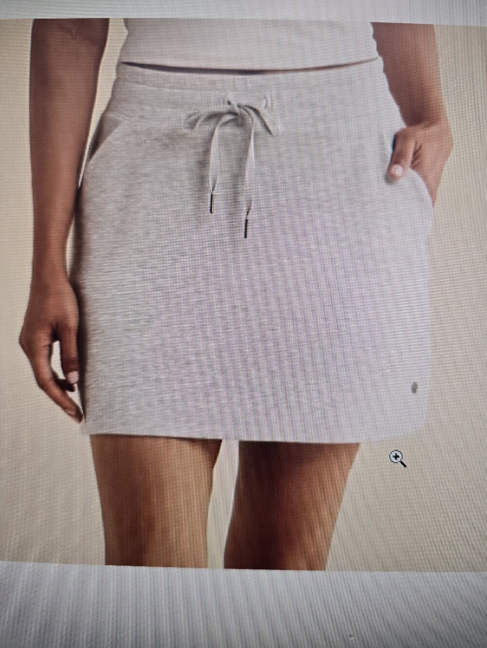 Casual Drawstring Skort